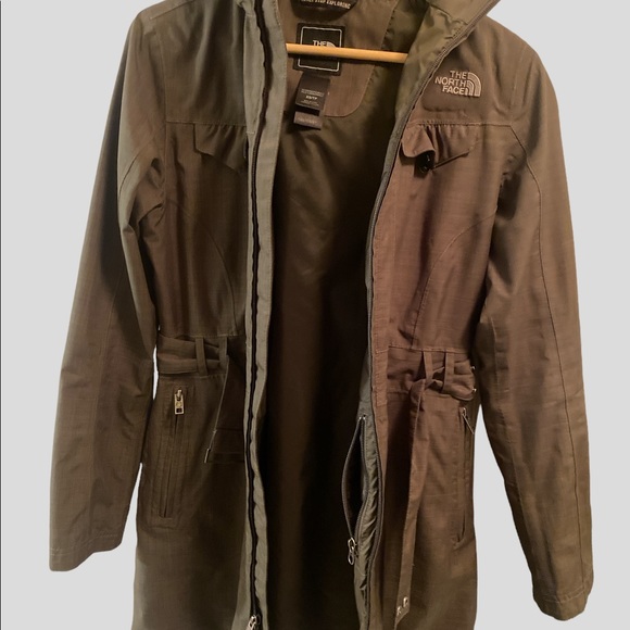 The North Face Grace Raincoat Olive Green XS - Picture 3 of 4